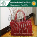 Inox Metal Woven Rope Mesh para sacos anti-roubo